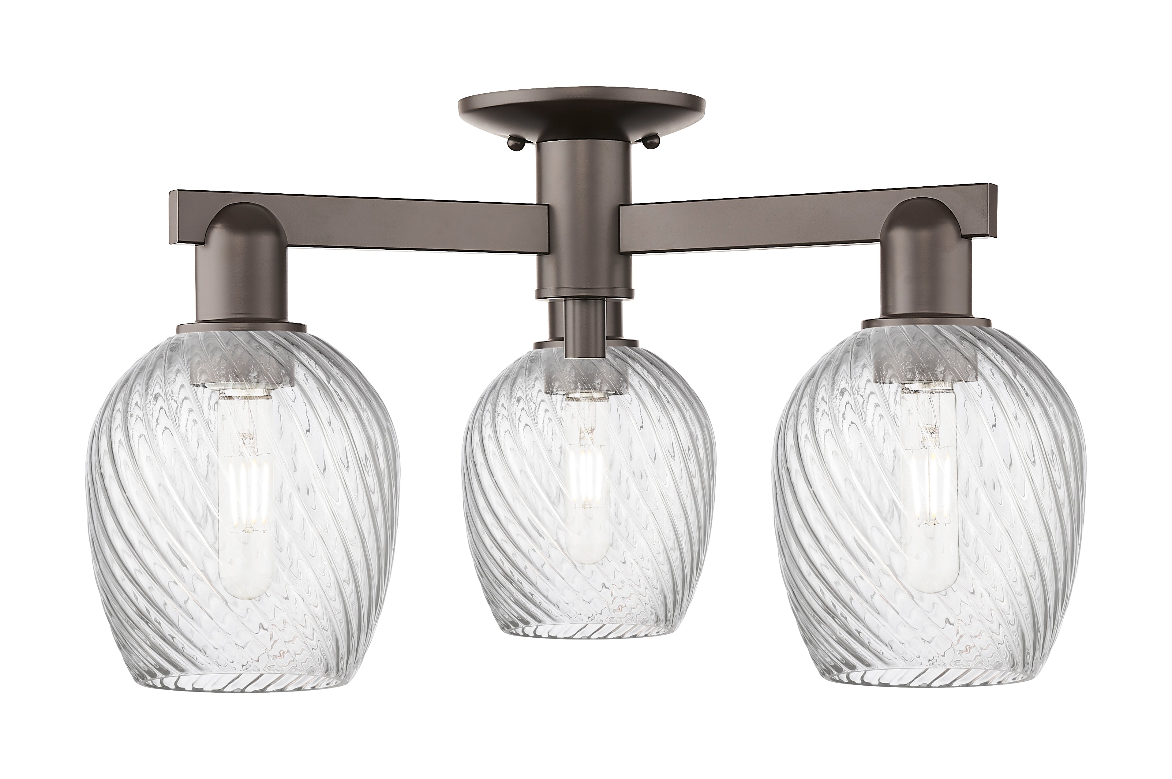 Arcadia Semi-Flush Mount Brushed Nickel