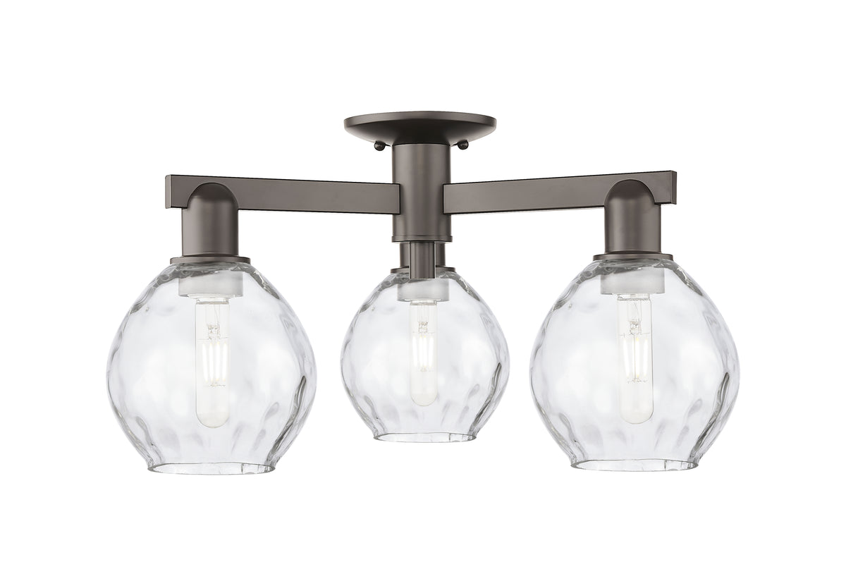 Arcadia Semi-Flush Mount Brushed Nickel
