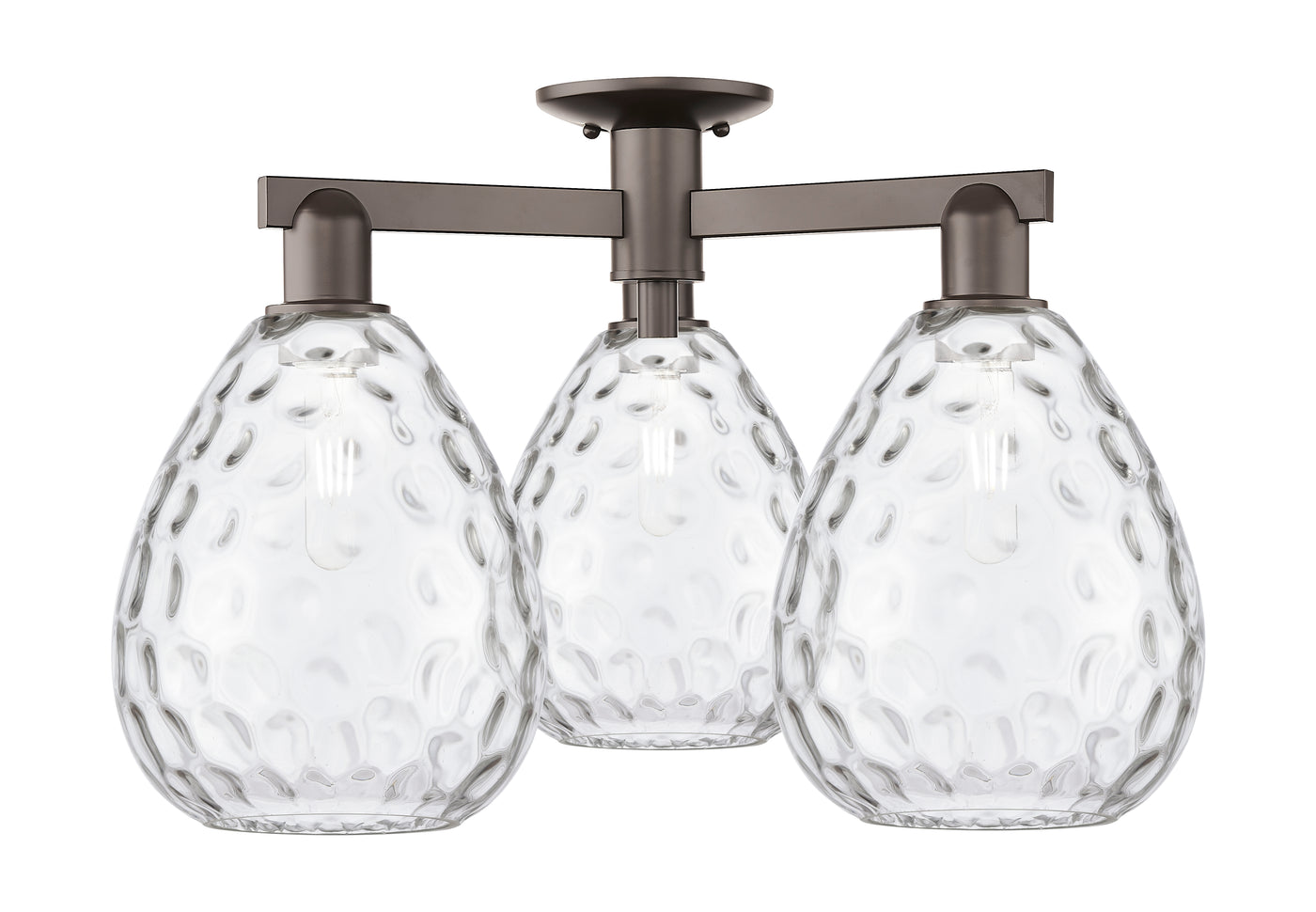 Arcadia Semi-Flush Mount Cast Brass