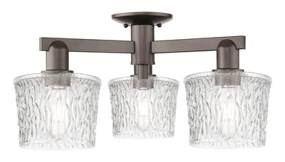 Arcadia Semi-Flush Mount Brushed Satin Nickel