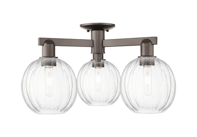 Arcadia Semi-Flush Mount Brushed Satin Nickel