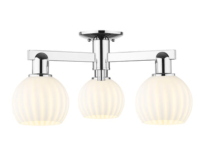 Arcadia Semi-Flush Mount Brushed Satin Nickel