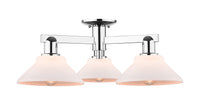 Arcadia Semi-Flush Mount Brushed Satin Nickel