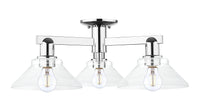 Arcadia Semi-Flush Mount Brushed Satin Nickel