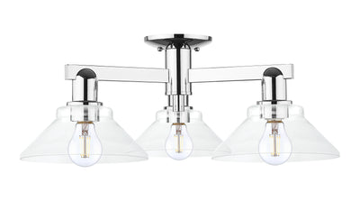 Arcadia Semi-Flush Mount Brushed Satin Nickel