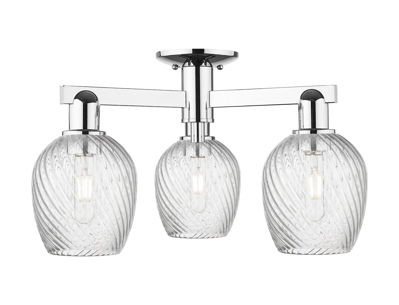 Arcadia Semi-Flush Mount Brushed Nickel