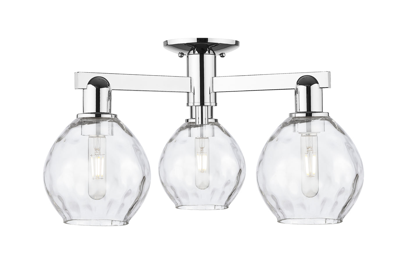 Arcadia Semi-Flush Mount Brushed Nickel