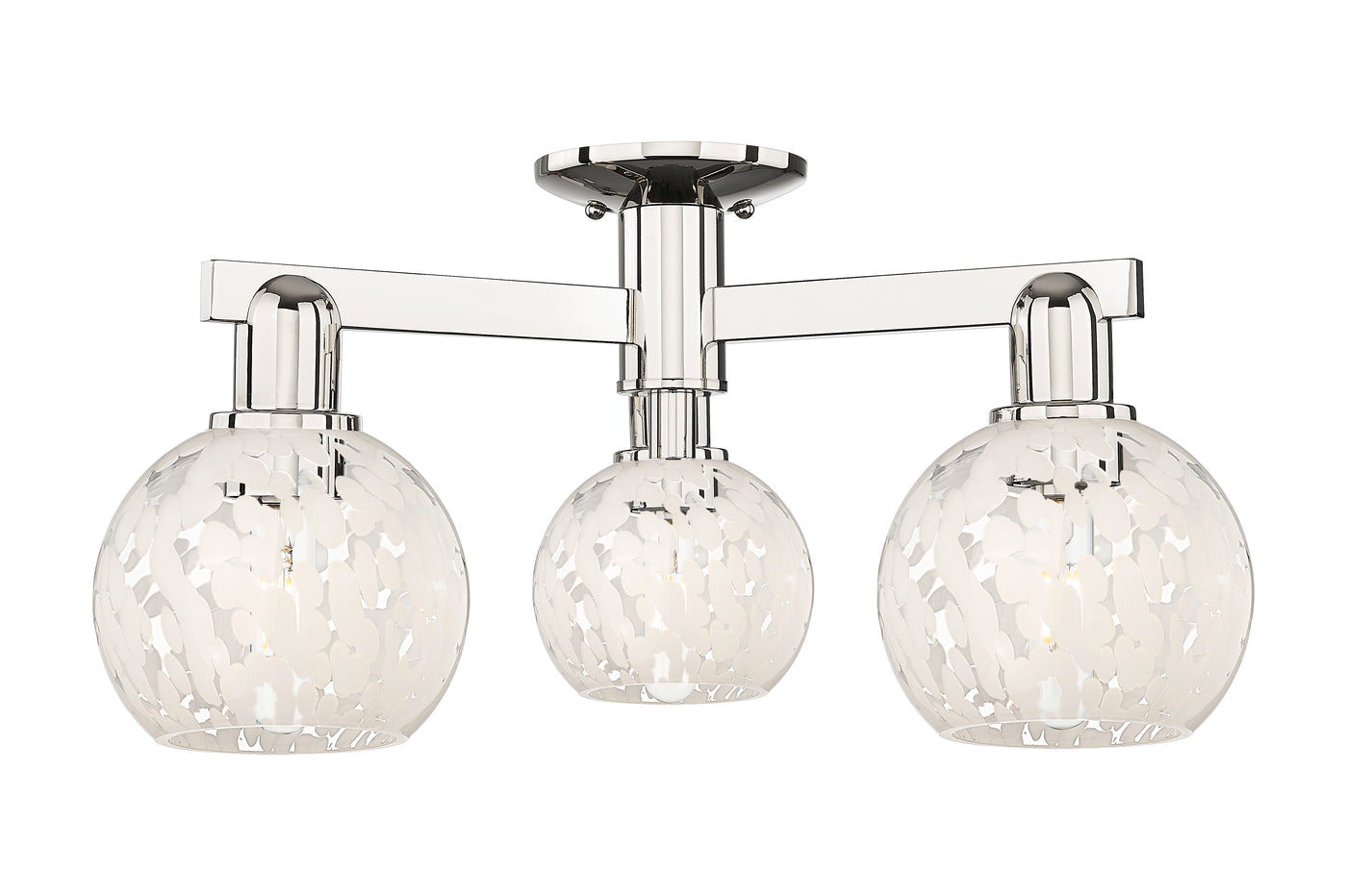 Arcadia Semi-Flush Mount Brushed Satin