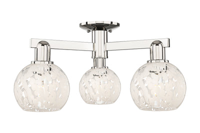 Arcadia Semi-Flush Mount Brushed Satin