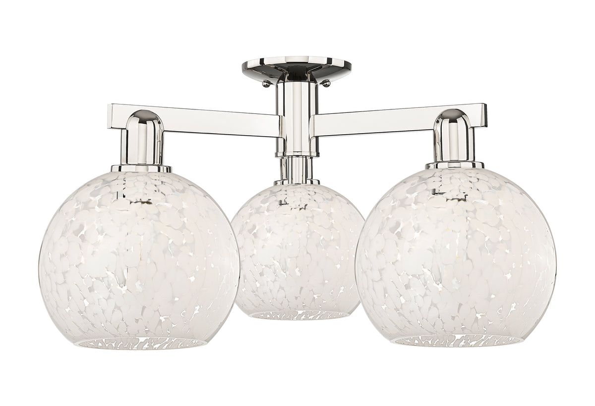 Arcadia Semi-Flush Mount Brushed Nickel