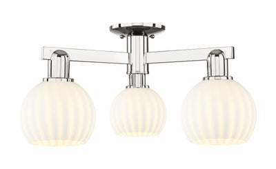 Arcadia Semi-Flush Mount Brushed Satin Nickel