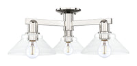 Arcadia Semi-Flush Mount Brushed Satin Nickel