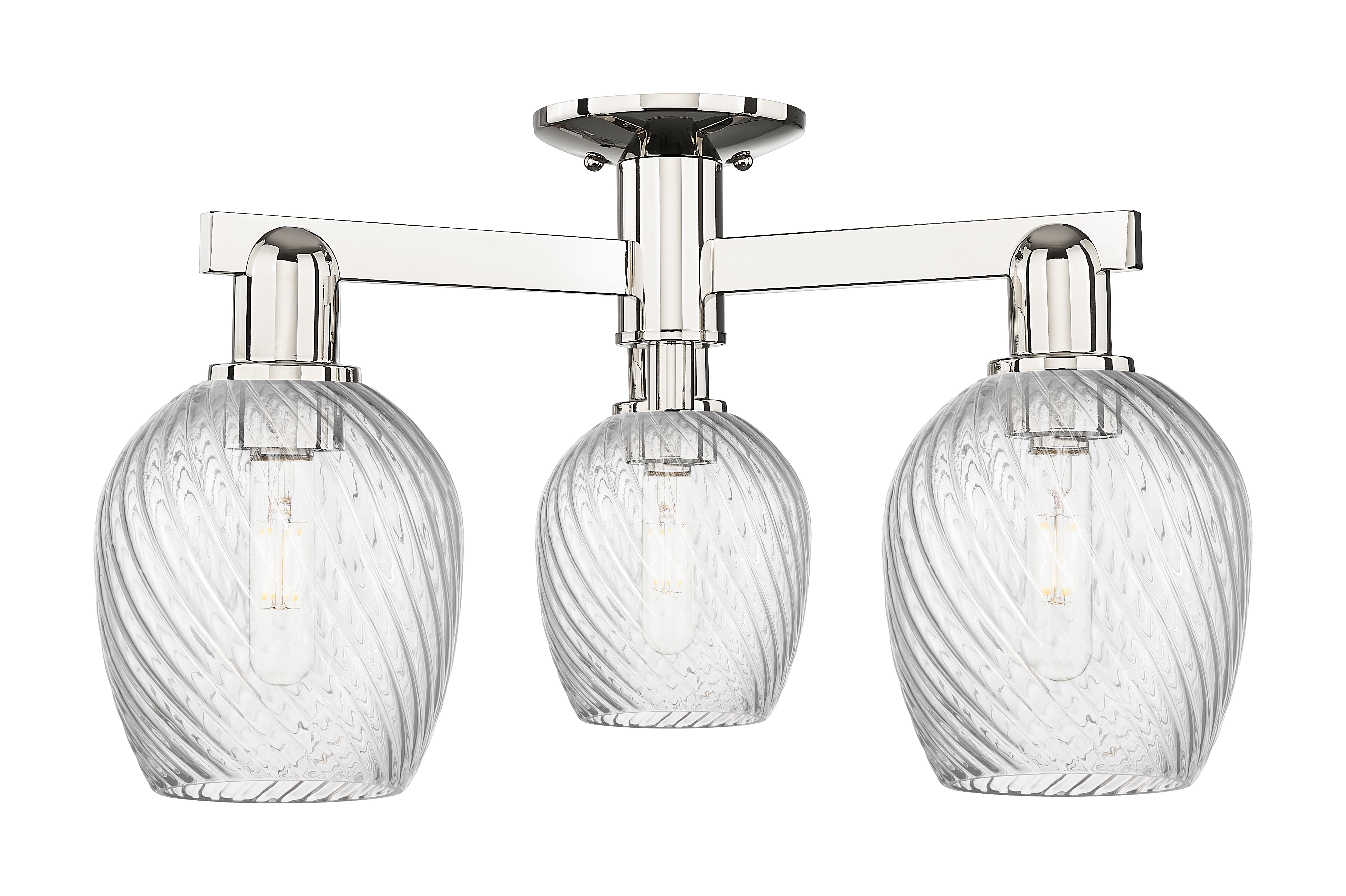 Arcadia Semi-Flush Mount Brushed Nickel