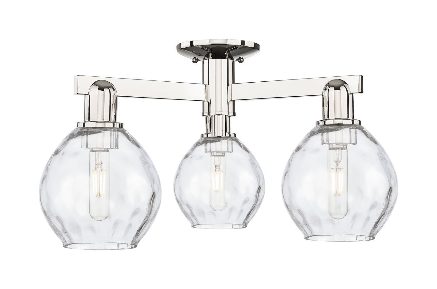 Arcadia Semi-Flush Mount Brushed Nickel