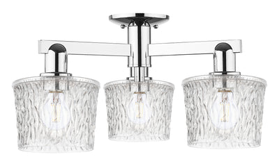 Arcadia Semi-Flush Mount Brushed Satin Nickel