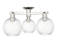 Arcadia Semi-Flush Mount Brushed Satin Nickel