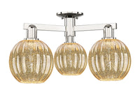 Arcadia Semi-Flush Mount Brushed Satin Nickel