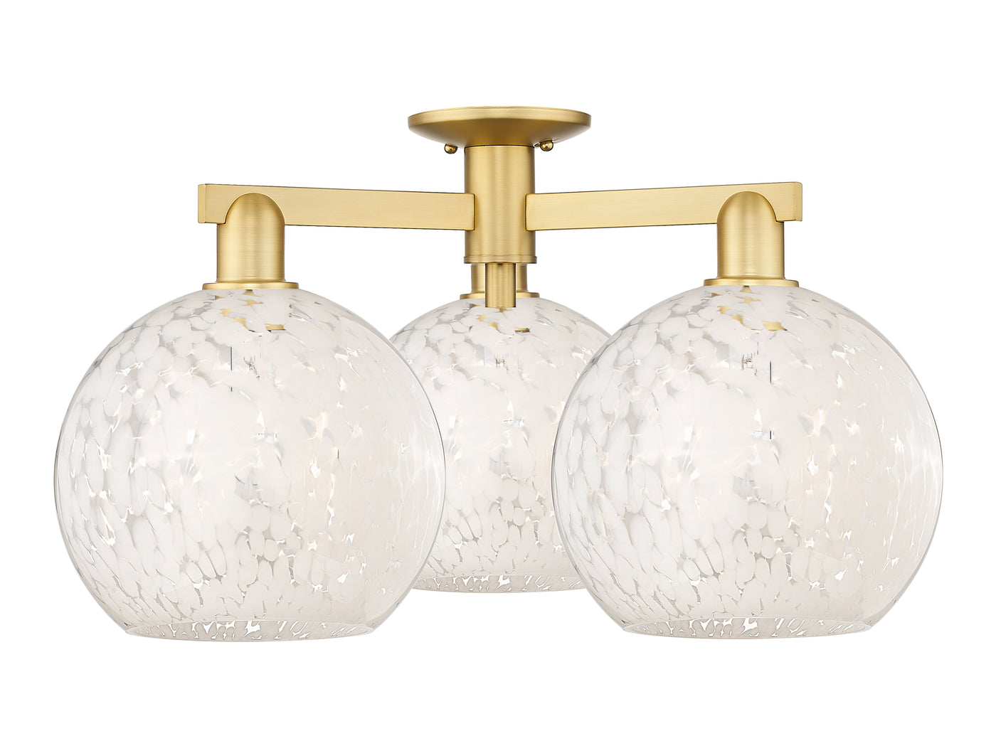 Arcadia Semi-Flush Mount Brushed Nickel