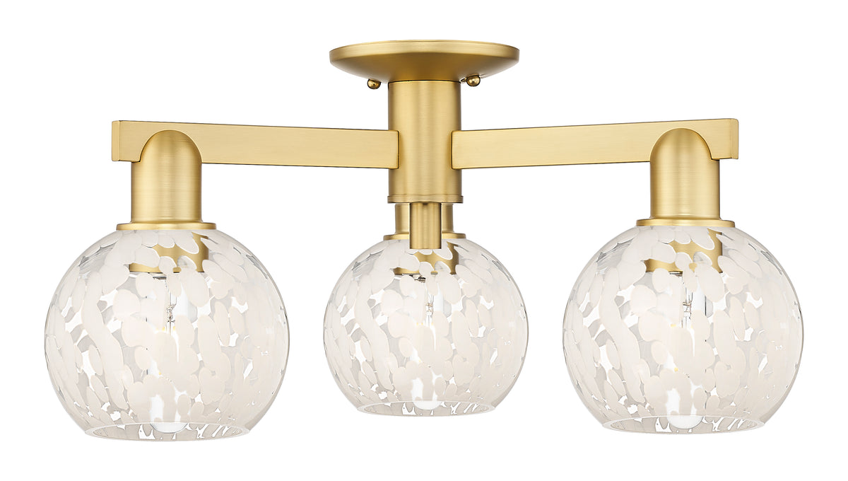 Arcadia Semi-Flush Mount Brushed Satin