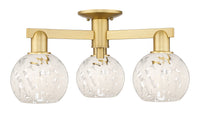Arcadia Semi-Flush Mount Brushed Satin