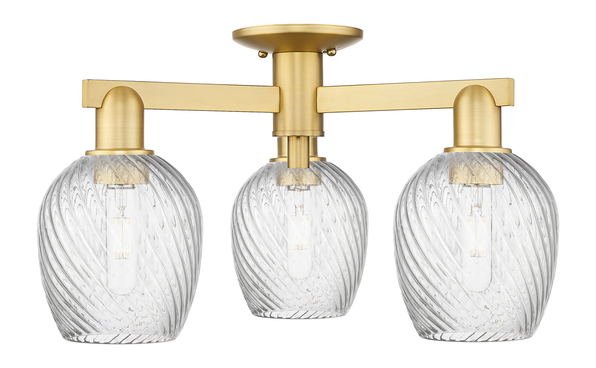 Arcadia Semi-Flush Mount Brushed Nickel
