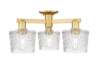 Arcadia Semi-Flush Mount Brushed Satin Nickel