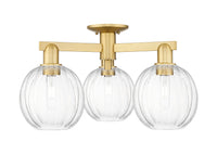 Arcadia Semi-Flush Mount Brushed Satin Nickel