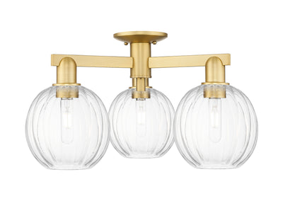 Arcadia Semi-Flush Mount Brushed Satin Nickel