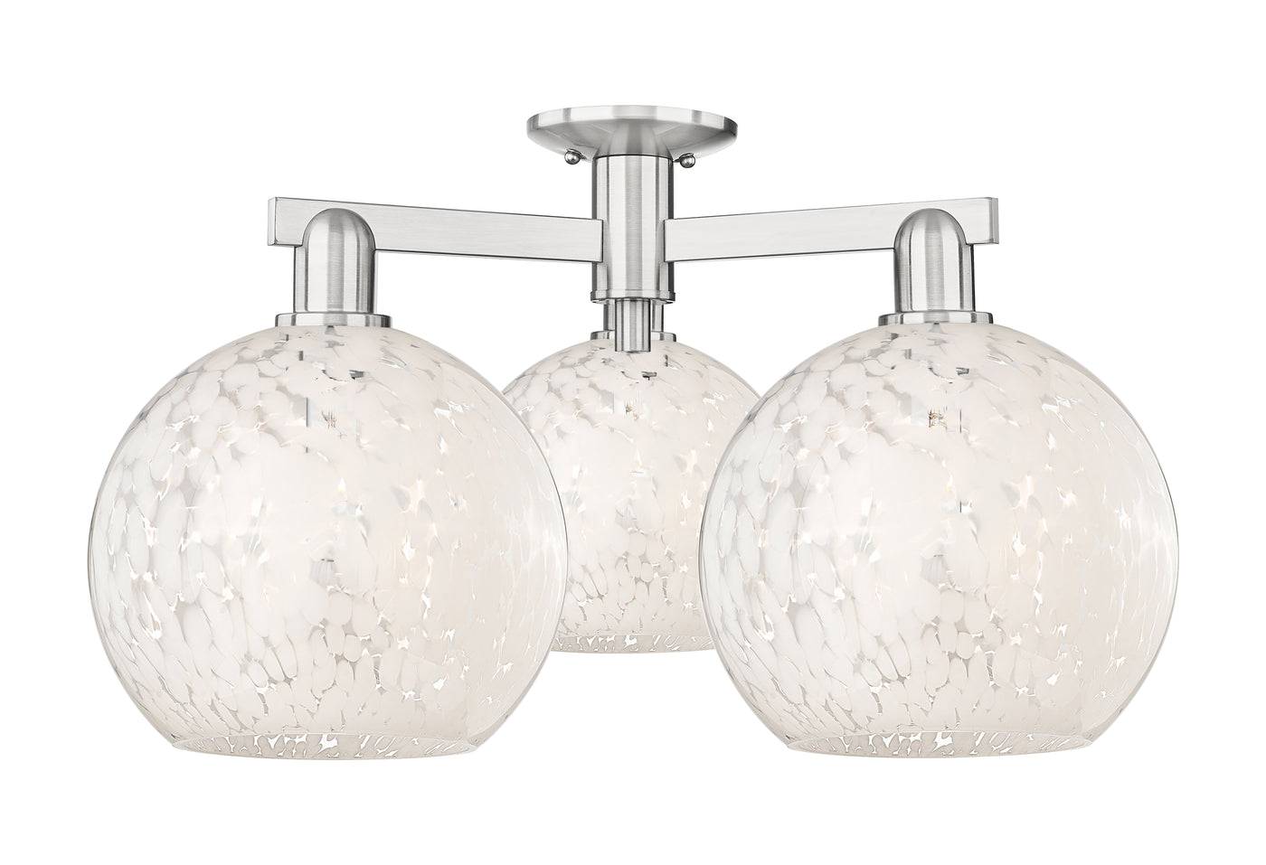 Arcadia Semi-Flush Mount Brushed Nickel