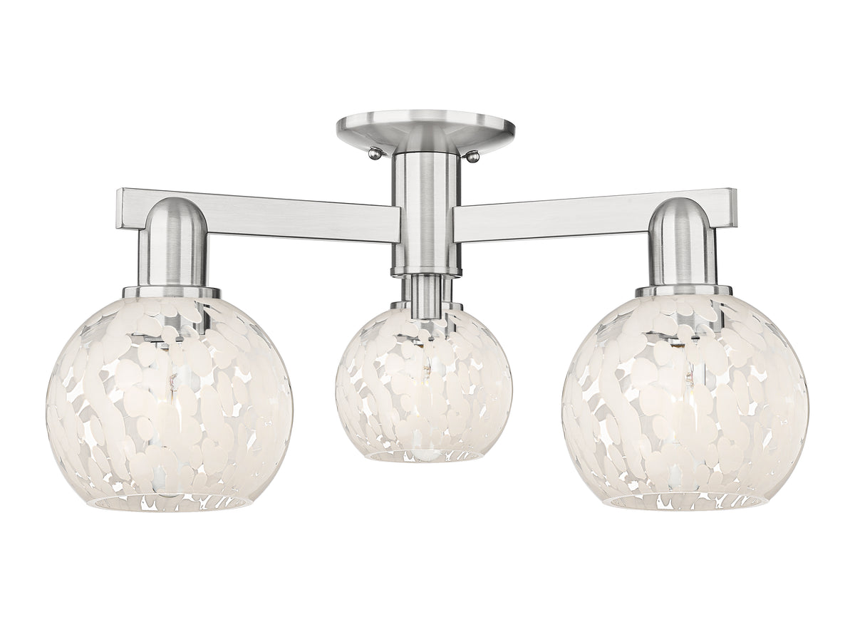 Arcadia Semi-Flush Mount Brushed Satin