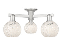 Arcadia Semi-Flush Mount Brushed Satin