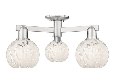 Arcadia Semi-Flush Mount Brushed Satin