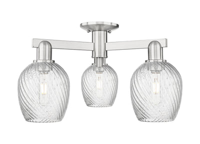 Arcadia Semi-Flush Mount Brushed Nickel