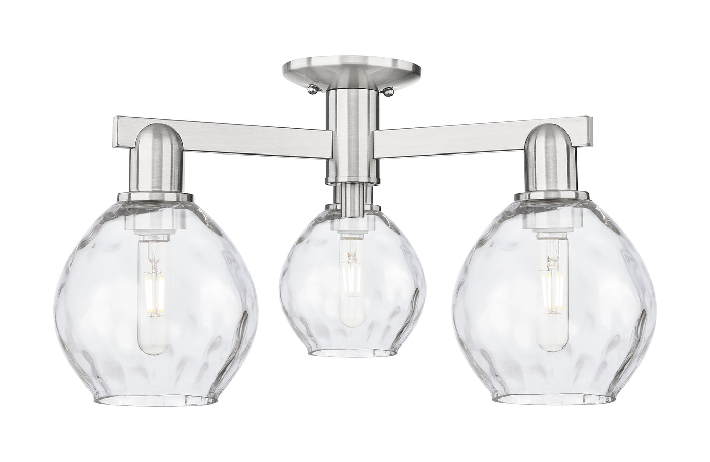Arcadia Semi-Flush Mount Brushed Nickel