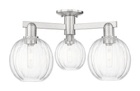 Arcadia Semi-Flush Mount Brushed Satin Nickel
