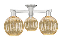 Arcadia Semi-Flush Mount Brushed Satin Nickel