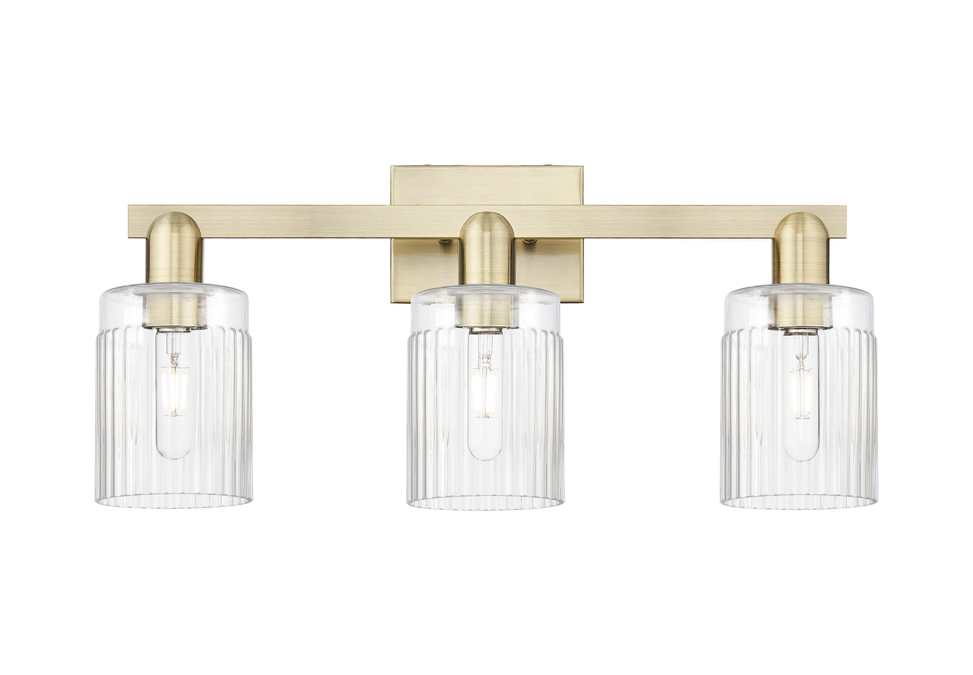 Arcadia Bath Vanity Light Cast Brass Dimmable