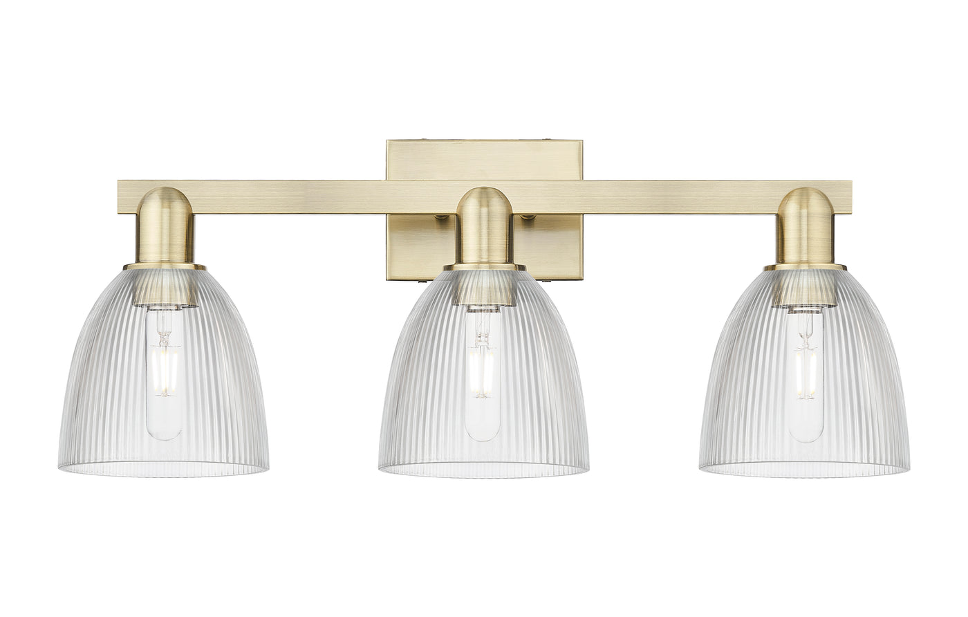 Arcadia Bath Vanity Light Cast Brass