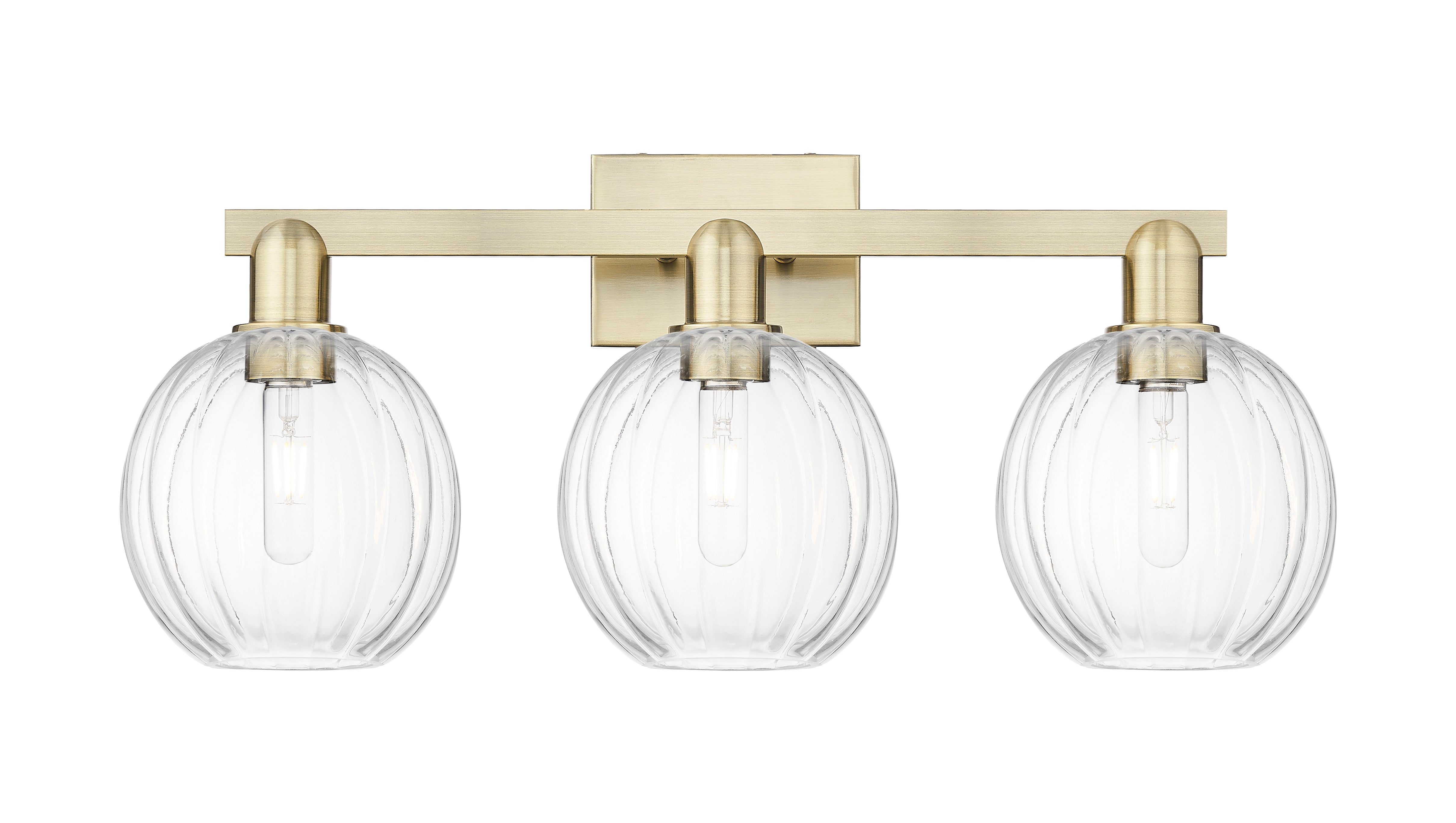 Arcadia Bath Vanity Light Cast Brass