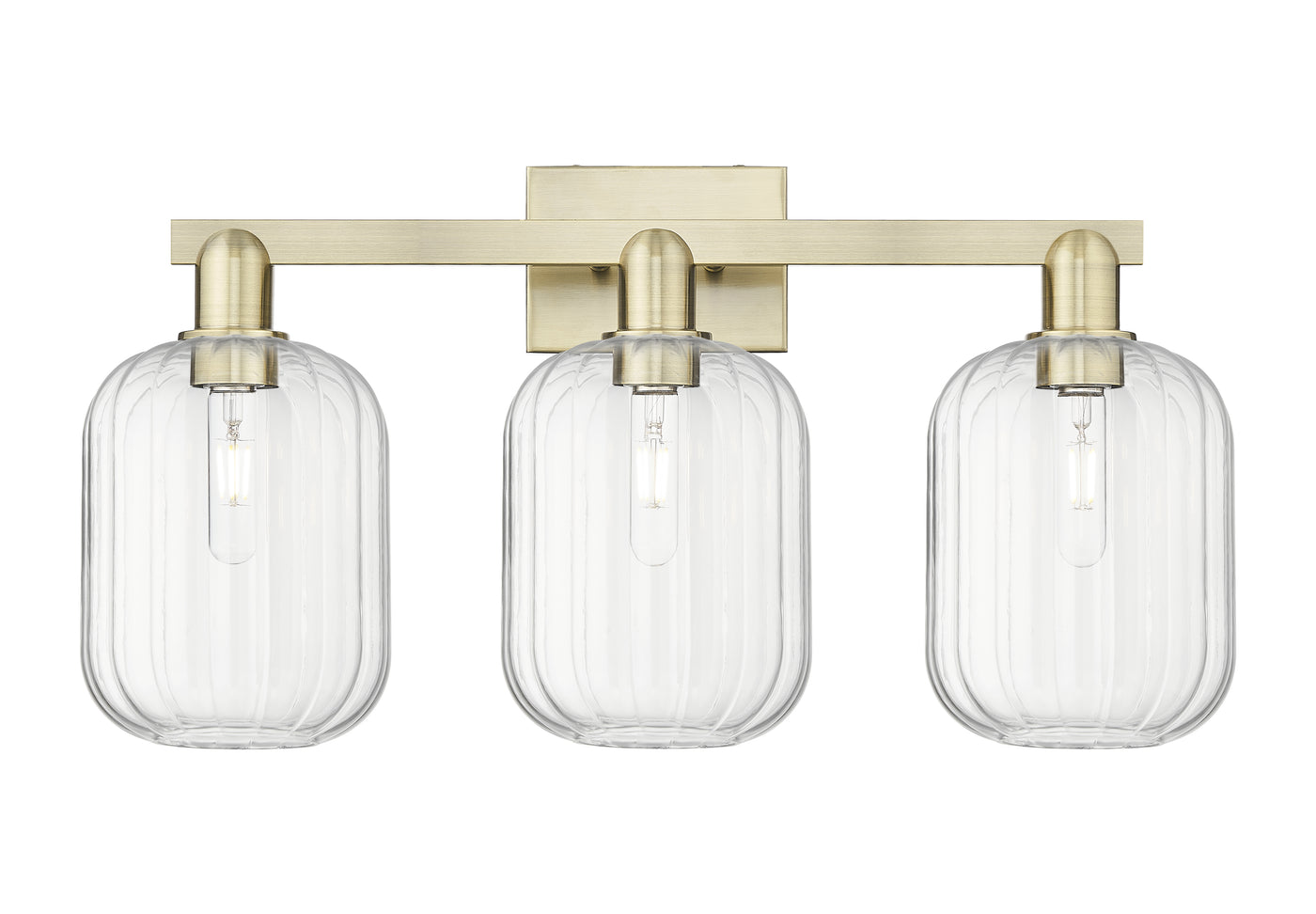 Arcadia Bath Vanity Light Cast Brass Finish