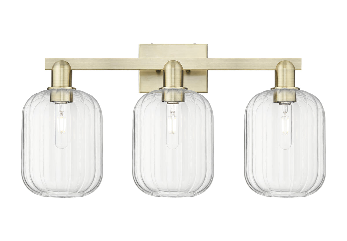 Preston Cylinder 26-Inch 3-Light Bath Vanity Light