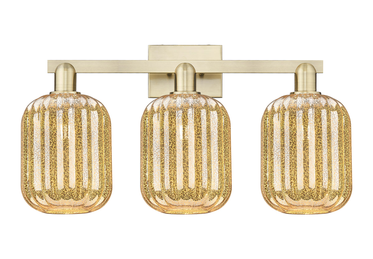 Preston Cylinder 26-Inch 3-Light Bath Vanity Light