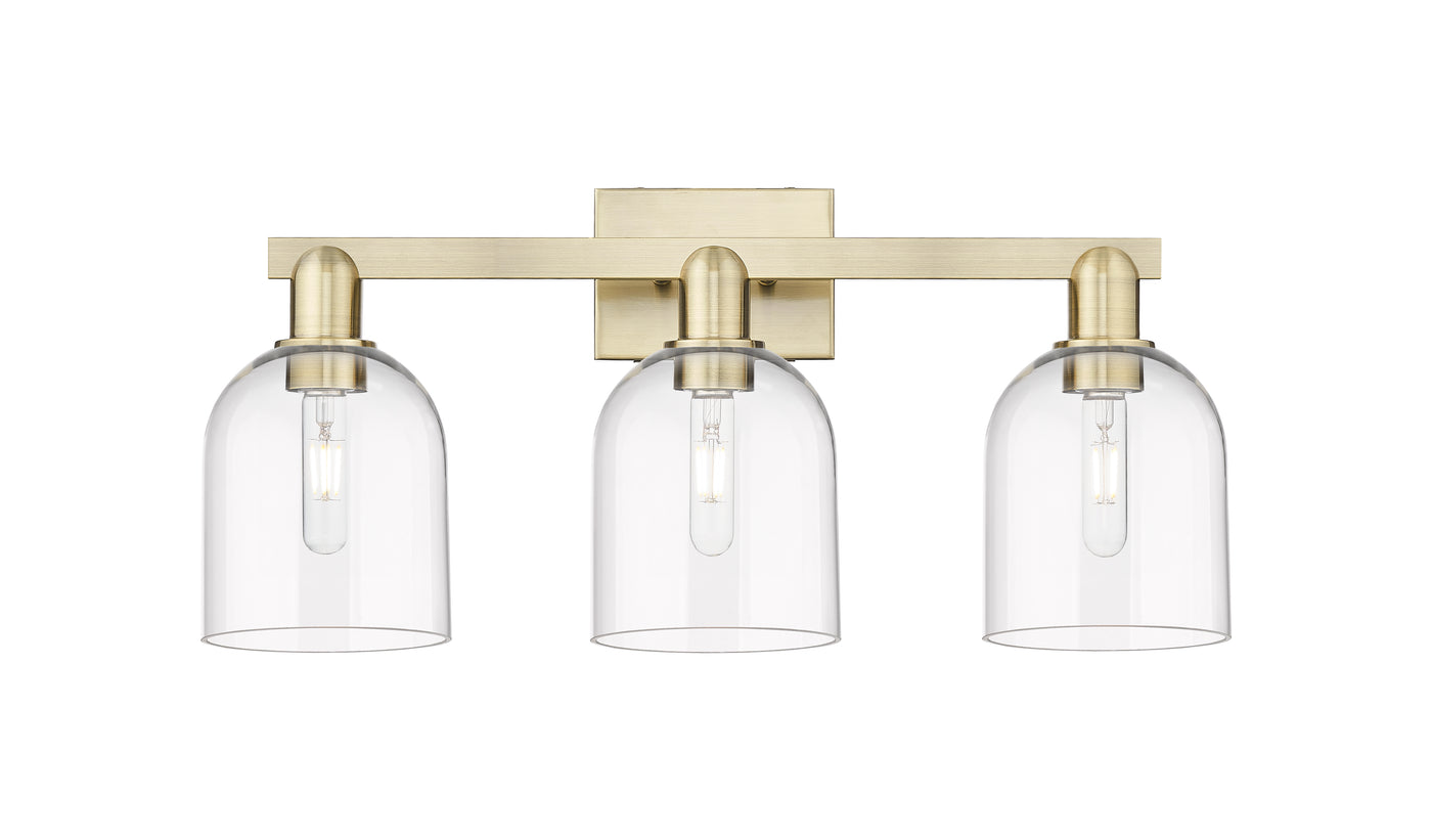 Arcadia Bath Vanity Light Cast Brass Glass