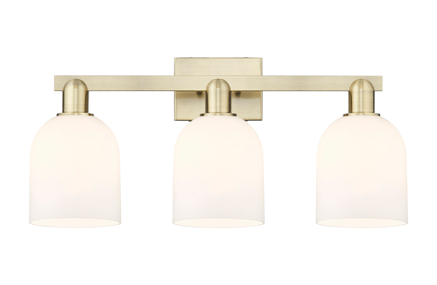 Arcadia Bath Vanity Light Cast Brass Glass