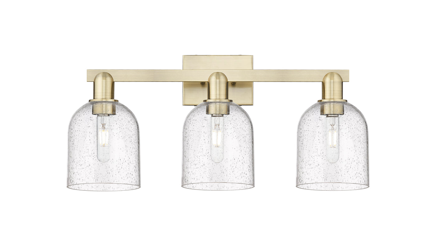 Arcadia Bath Vanity Light Cast Brass Glass
