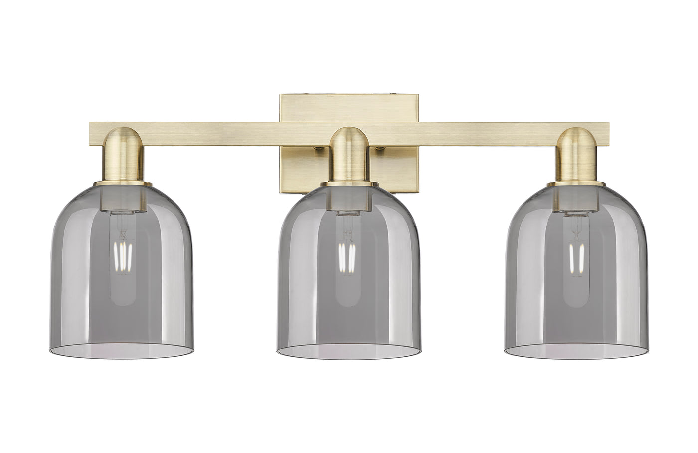 Arcadia Bath Vanity Light Cast Brass Glass