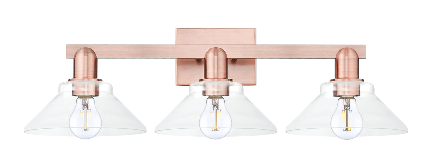 Arcadia Bath Vanity Light Cast Brass Steel