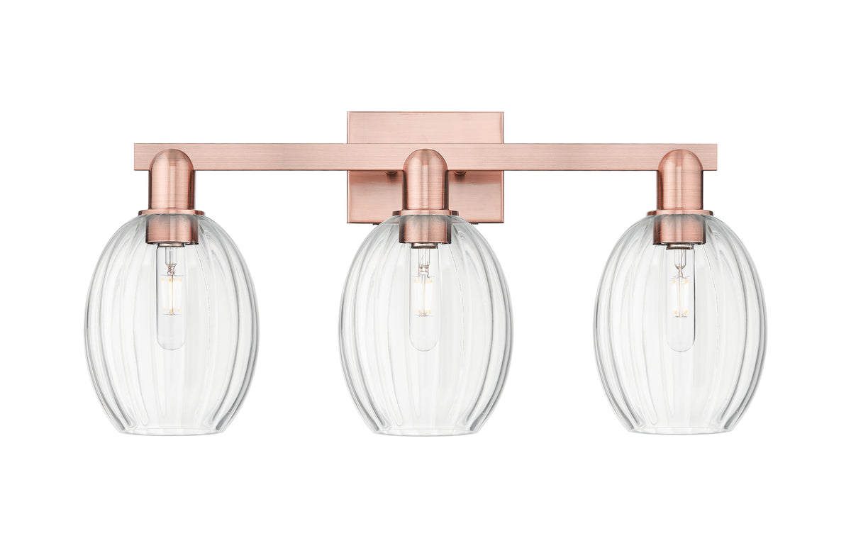Preston Bulb 26-Inch 3-Light Bath Vanity Light 12.5-Inch High