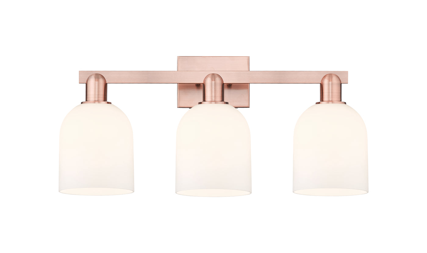 Arcadia Bath Vanity Light Cast Brass Glass