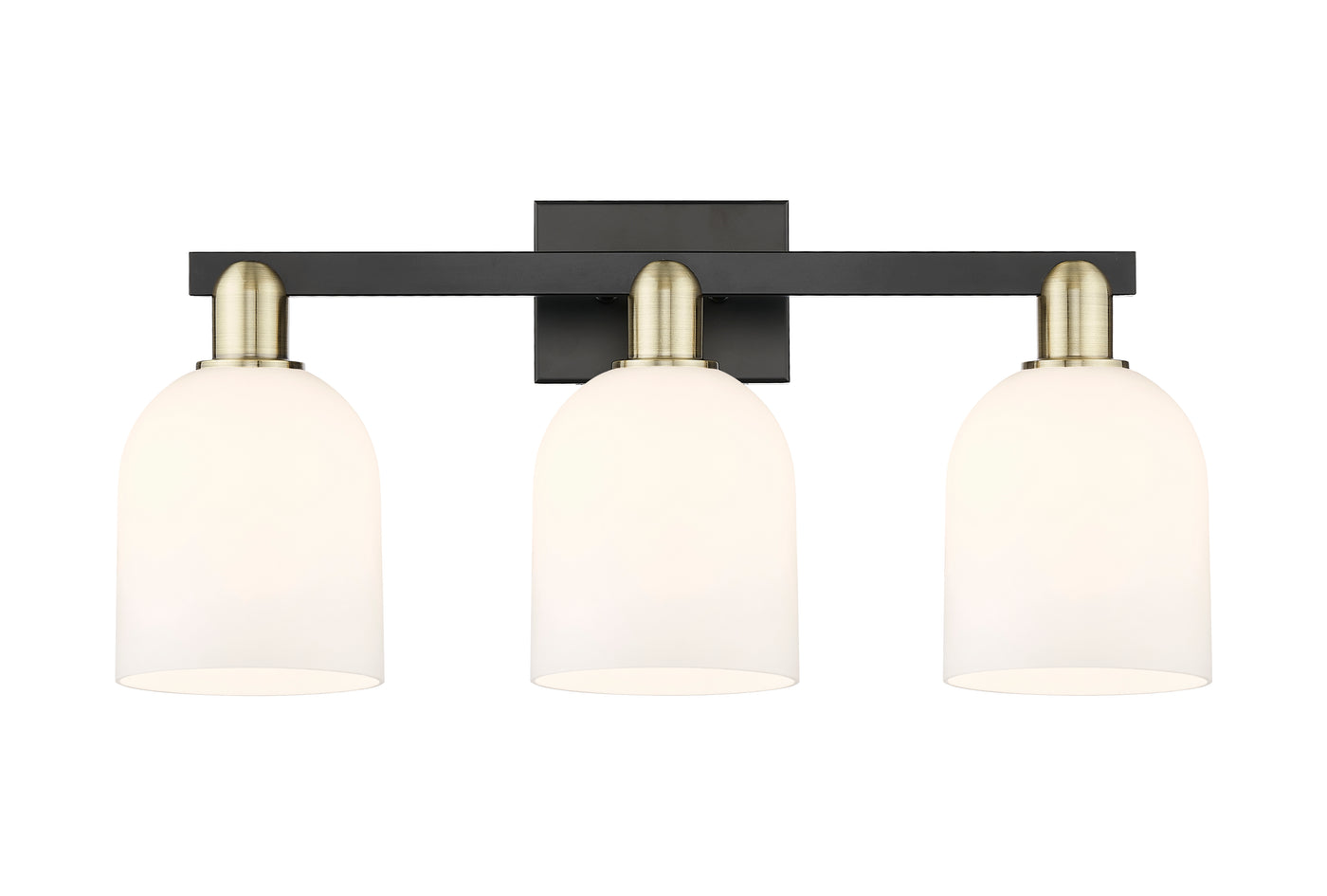 Arcadia Bath Vanity Light Cast Brass Glass